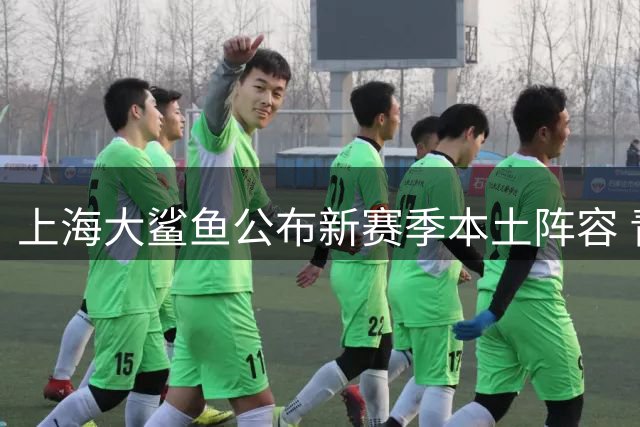 上海大鲨鱼公布新赛季本土阵容 青训骨干挑大梁